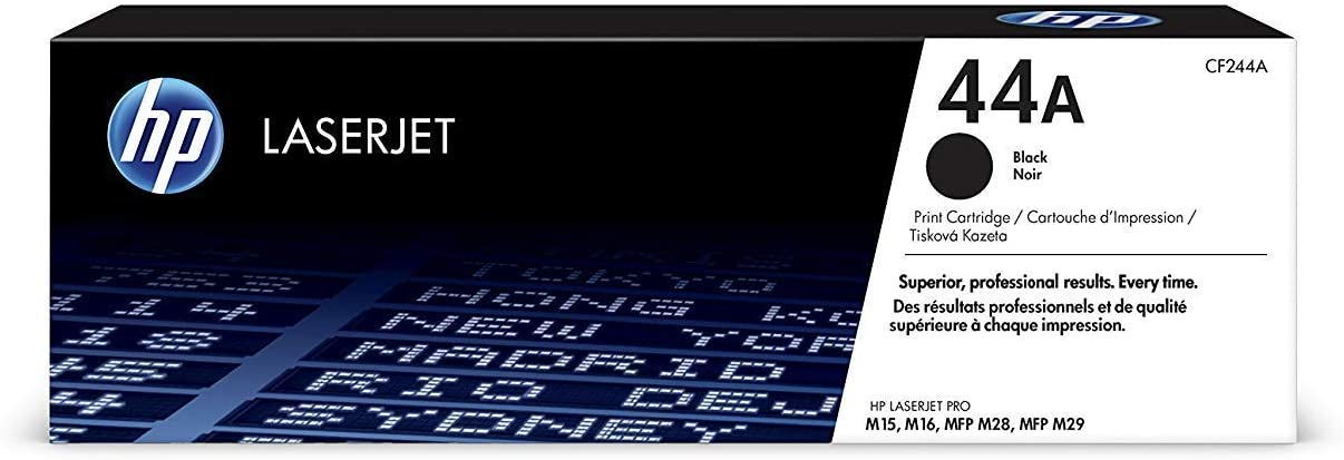 HP 44A CF244A Toner Noir Authentique pour HP LaserJet Pro M15 / M28 HP 44A CF244A Toner Noir Authentique pour HP LaserJet Pro M15 / M28